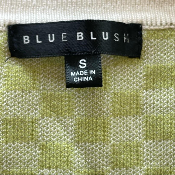 Tara Long Sleeve Checkered Cropped Cardigan Small . - Picture 11 of 11